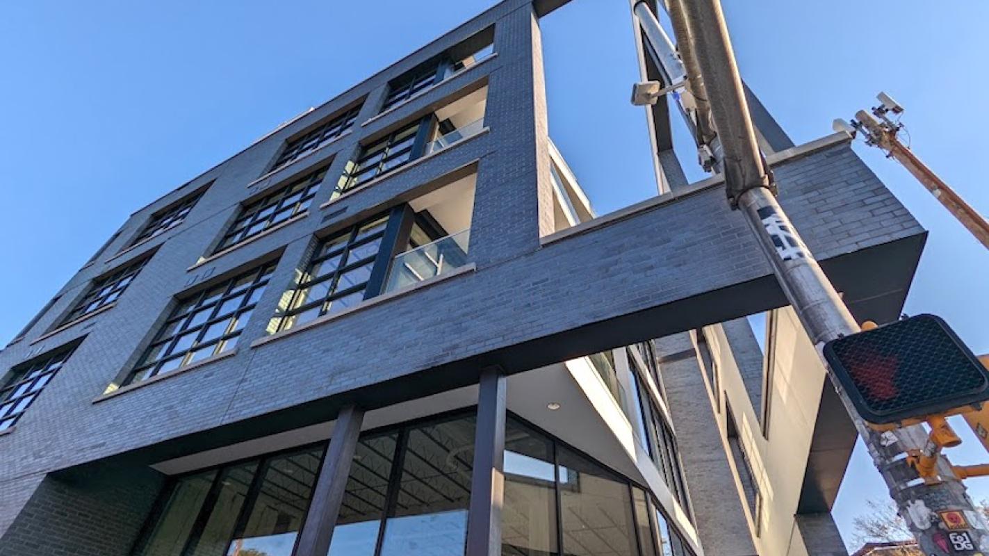 Strikingly modern retail building nears completion in Old
